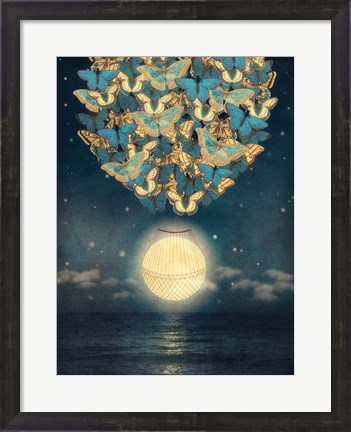 Framed Rising Moon Print