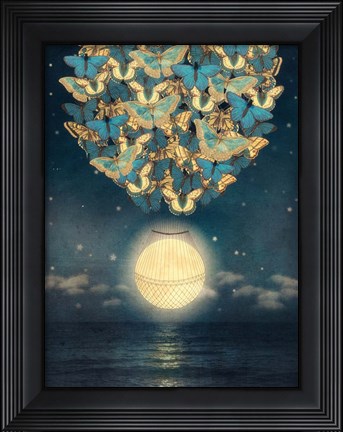 Framed Rising Moon Print