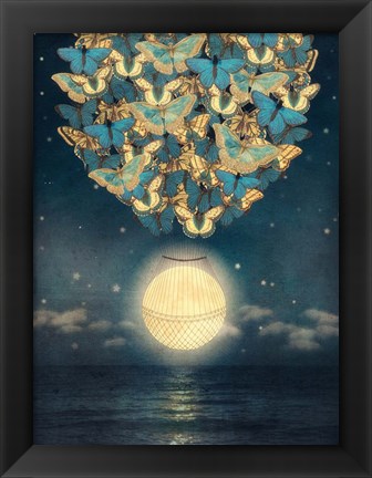 Framed Rising Moon Print