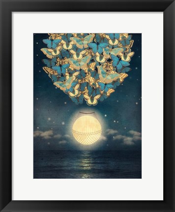 Framed Rising Moon Print