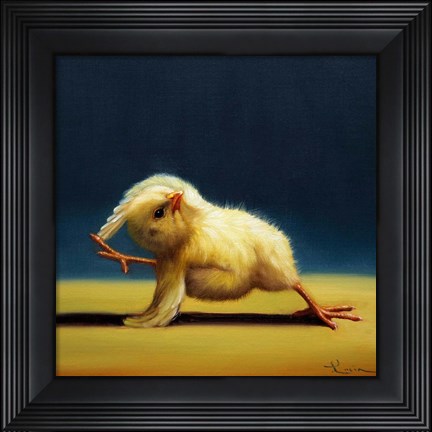 Framed Yoga Chick Bind Print