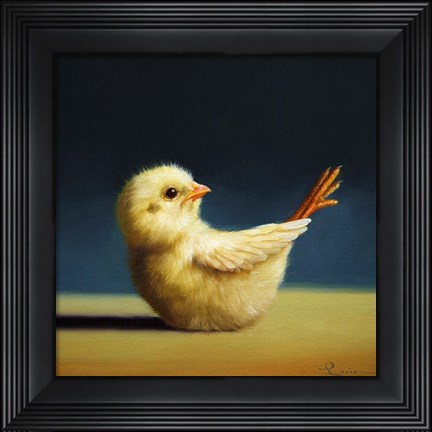 Framed Yoga Chick Boat Pose Print