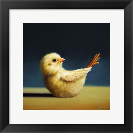 Framed Yoga Chick Boat Pose Print