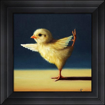Framed Yoga Chick Dancer Pose Print