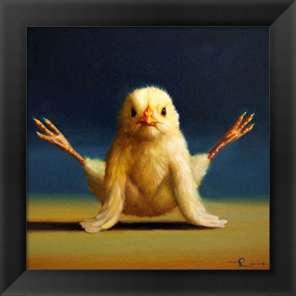 Framed Yoga Chick Firefly Print