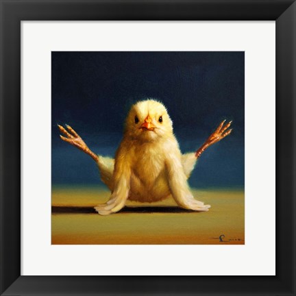 Framed Yoga Chick Firefly Print