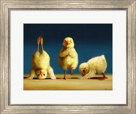 Framed Yoga Chicks Print