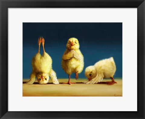 Framed Yoga Chicks Print