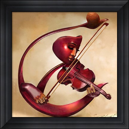 Framed Ethereal Strings Print