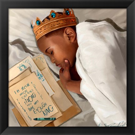 Framed Even When I&#39;m Sleeping - Boy Print