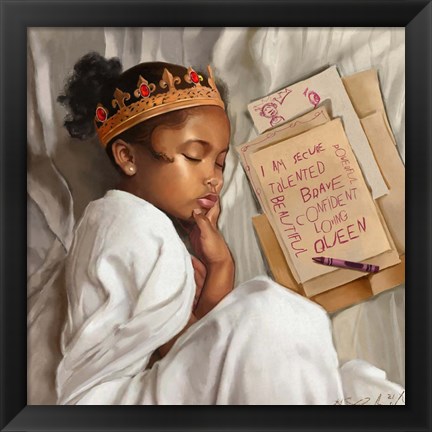 Framed Even When I&#39;m Sleeping - Girl Print