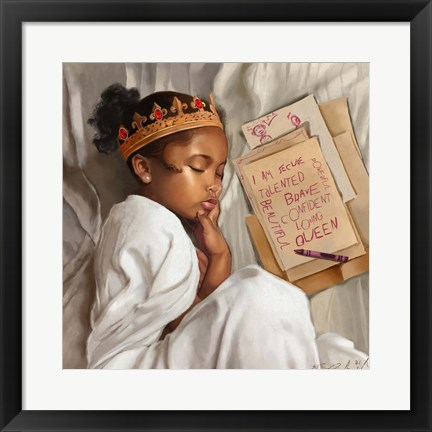 Framed Even When I&#39;m Sleeping - Girl Print