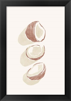 Framed Tropical Coconuts Print