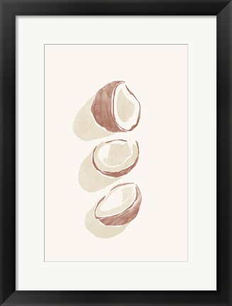 Framed Tropical Coconuts Print