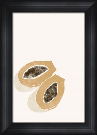 Framed Tropical Papaya Print