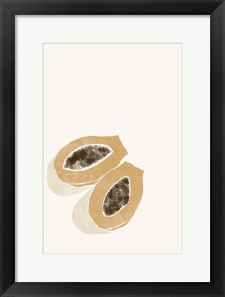 Framed Tropical Papaya Print