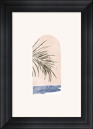 Framed Tropical Window Landscape 02 Print