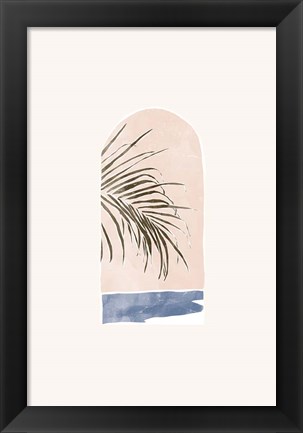 Framed Tropical Window Landscape 02 Print