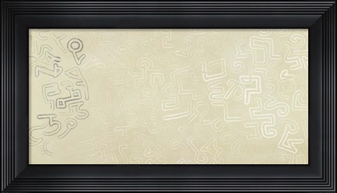 Framed Calligraphy in motion Print