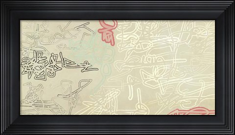 Framed Tags in motion Print
