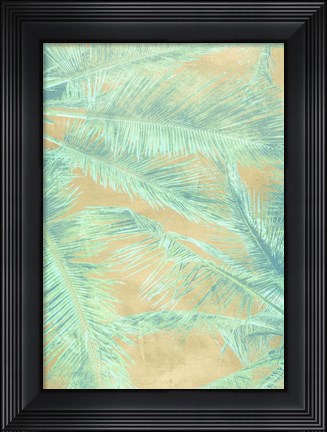 Framed Tropical Leaves I Print