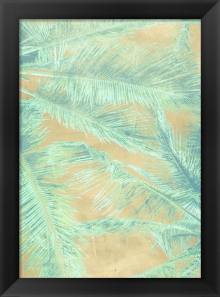 Framed Tropical Leaves I Print