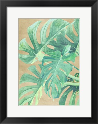 Framed Tropical Leaves II Print