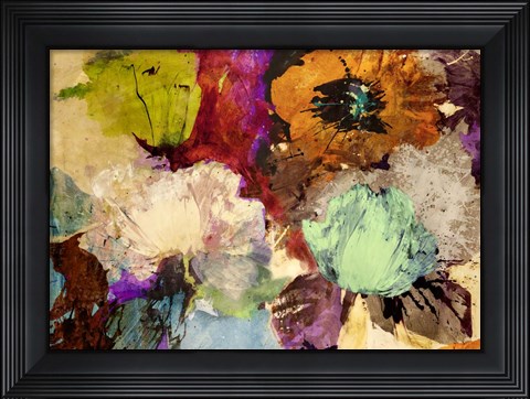 Framed Floating Flowers Print