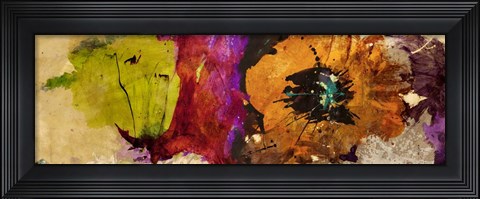 Framed Floating Flowers I Print