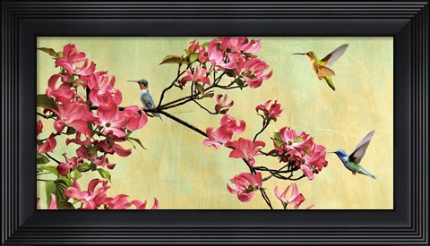 Framed Flower Branch (detail) Print