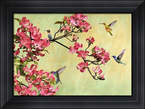 Framed Flower Branch Print