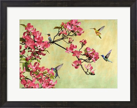 Framed Flower Branch Print