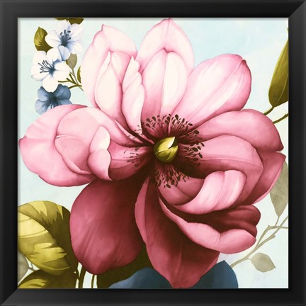 Framed Purple Azaleas (detail) Print