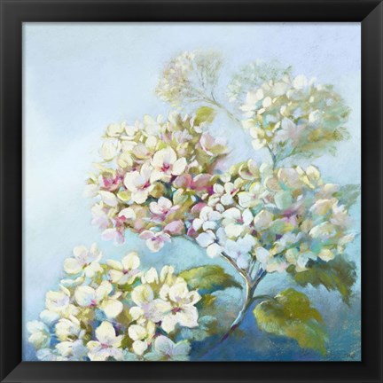 Framed Perfect White Clouds Print