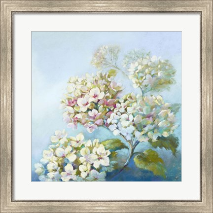 Framed Perfect White Clouds Print