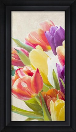 Framed Spring Tulips I Print