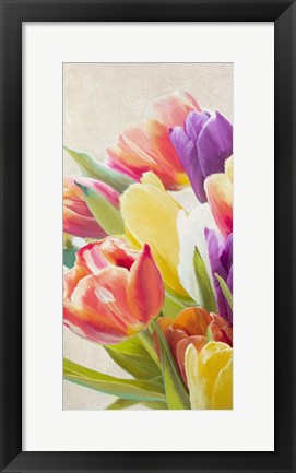 Framed Spring Tulips I Print