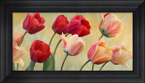 Framed Golden Tulips Print
