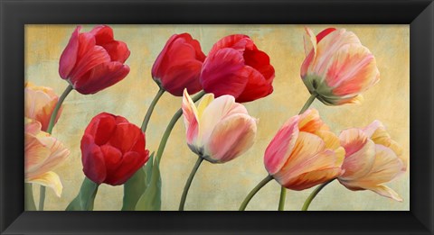 Framed Golden Tulips Print