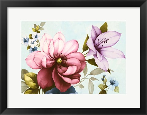 Framed Purple Azaleas Print