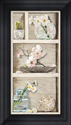 Framed Fleurs et Memoires III Print