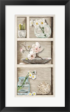 Framed Fleurs et Memoires III Print