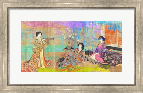 Framed Hommage to Chikanobu Print