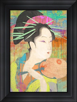 Framed Hommage to Chokosai Print