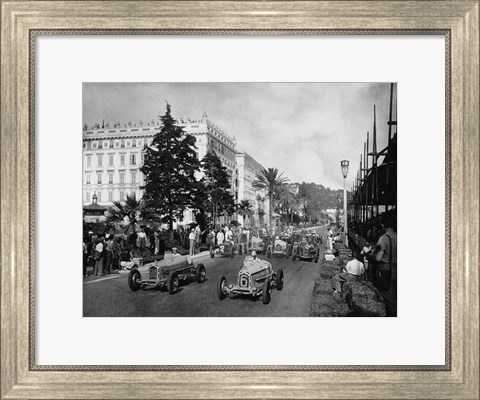 Framed Start of the 1933 Nice Grand Prix Print