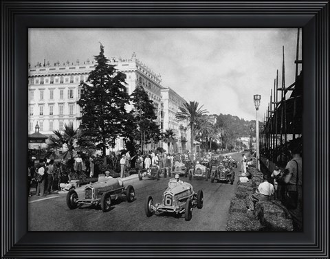 Framed Start of the 1933 Nice Grand Prix Print