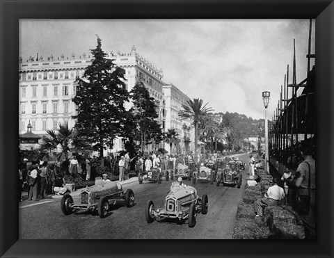 Framed Start of the 1933 Nice Grand Prix Print