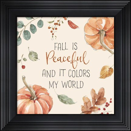 Framed Autumn Feel III Print