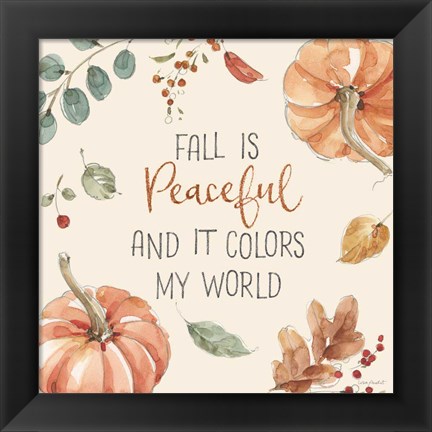 Framed Autumn Feel III Print