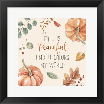 Framed Autumn Feel III Print